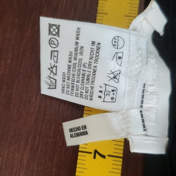 VTG Escada designer black palazzo pants cropped wide leg pants - Picture 9 of 12